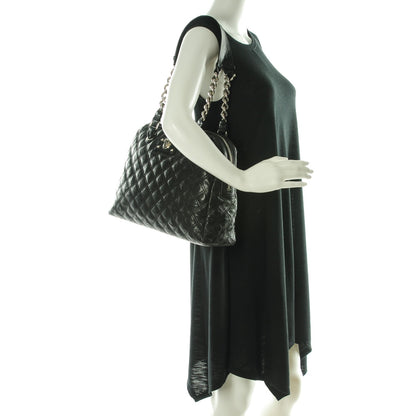 Marc Jacobs Lacquered Goatskin Quilted Karlie Satchel Black 2 of 8