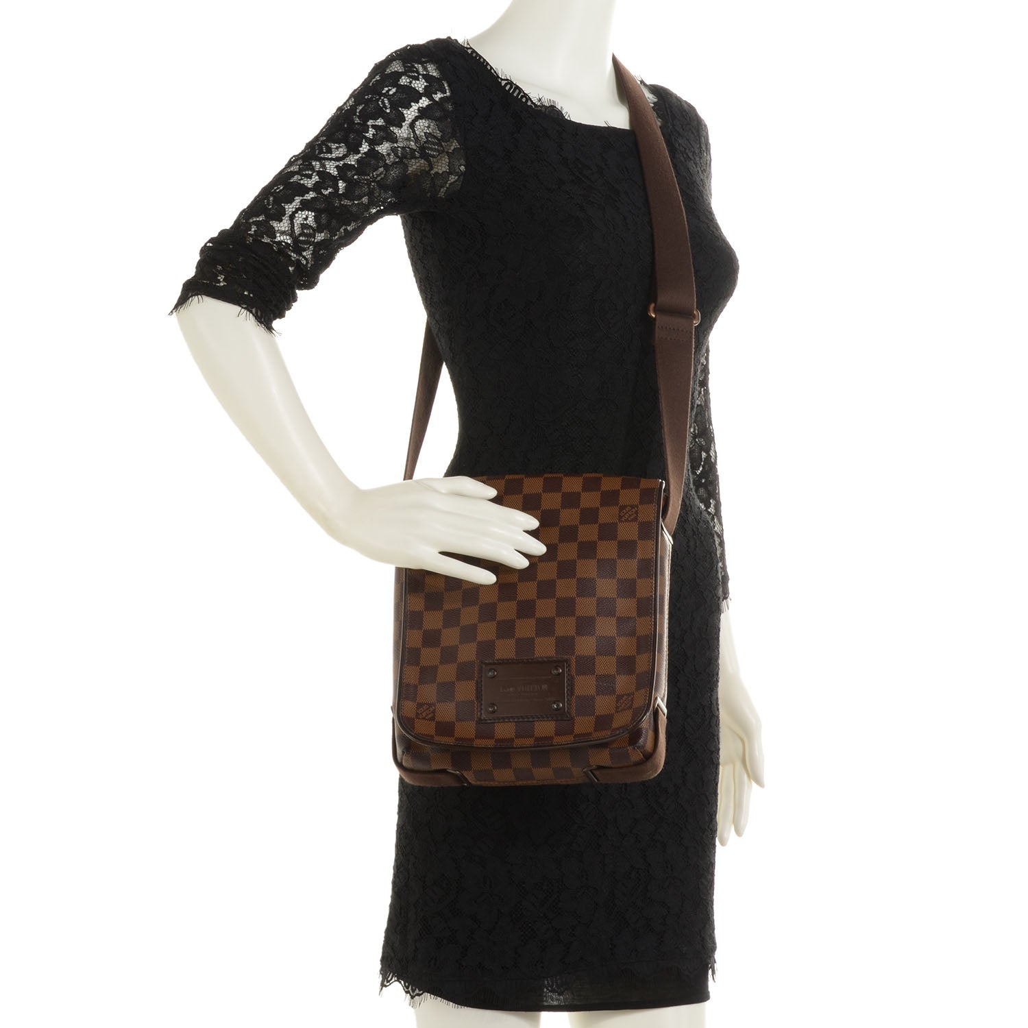 Louis Vuitton Damier Ebene Brooklyn PM 2 of 9
