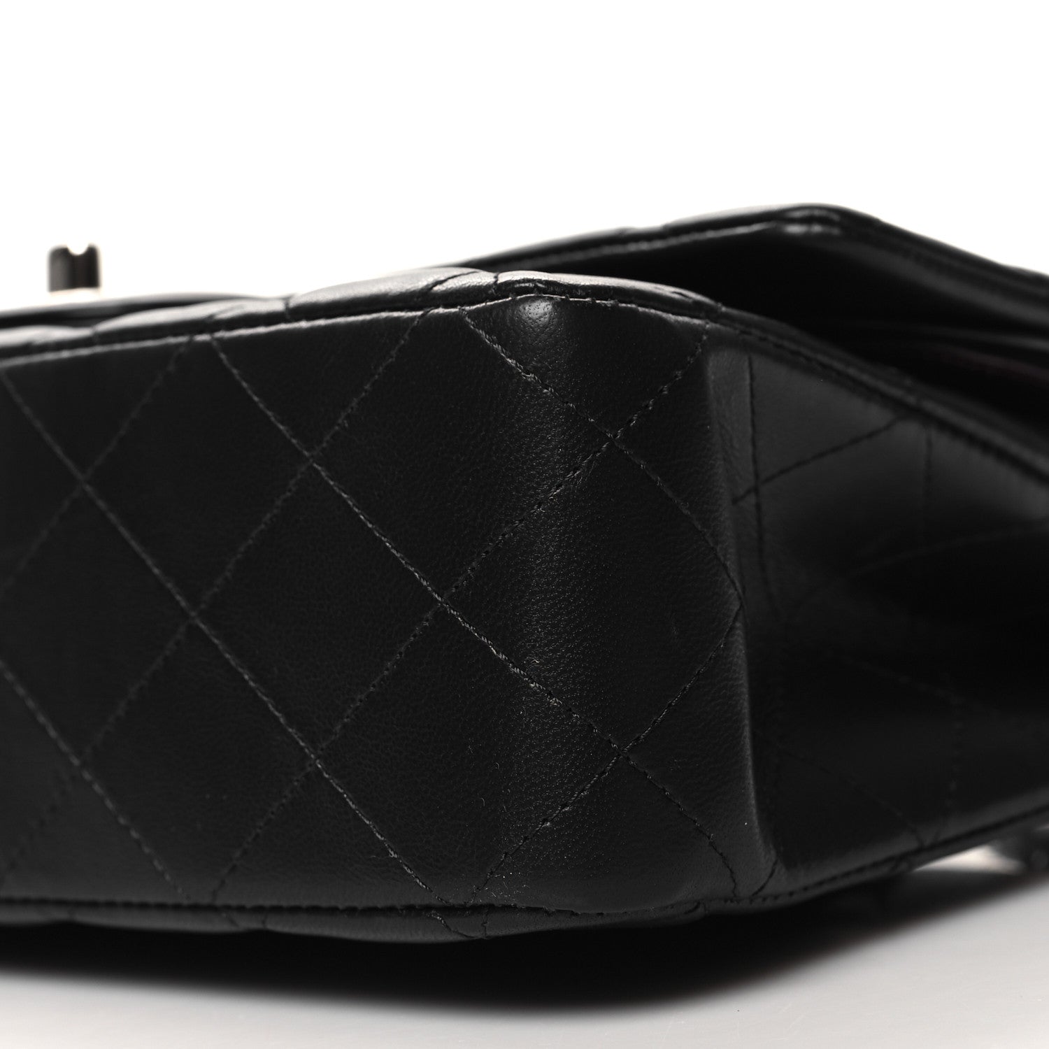 Chanel Lambskin Quilted Medium Double Flap Black 10 of 10