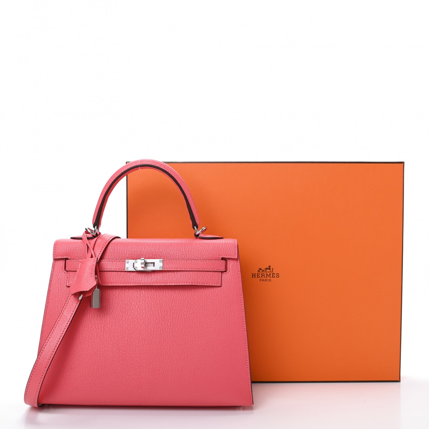 Hermes Chevre Kelly Sellier 25 Rose Lipstick 9 of 9