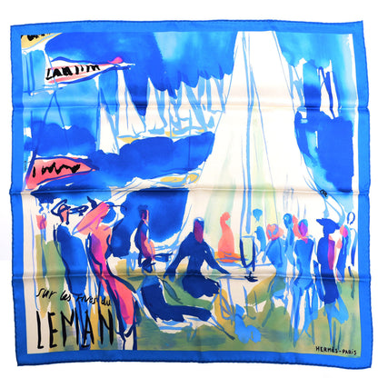 Hermes Silk Sur Les Rives Du Leman Scarf 70 1 of 6