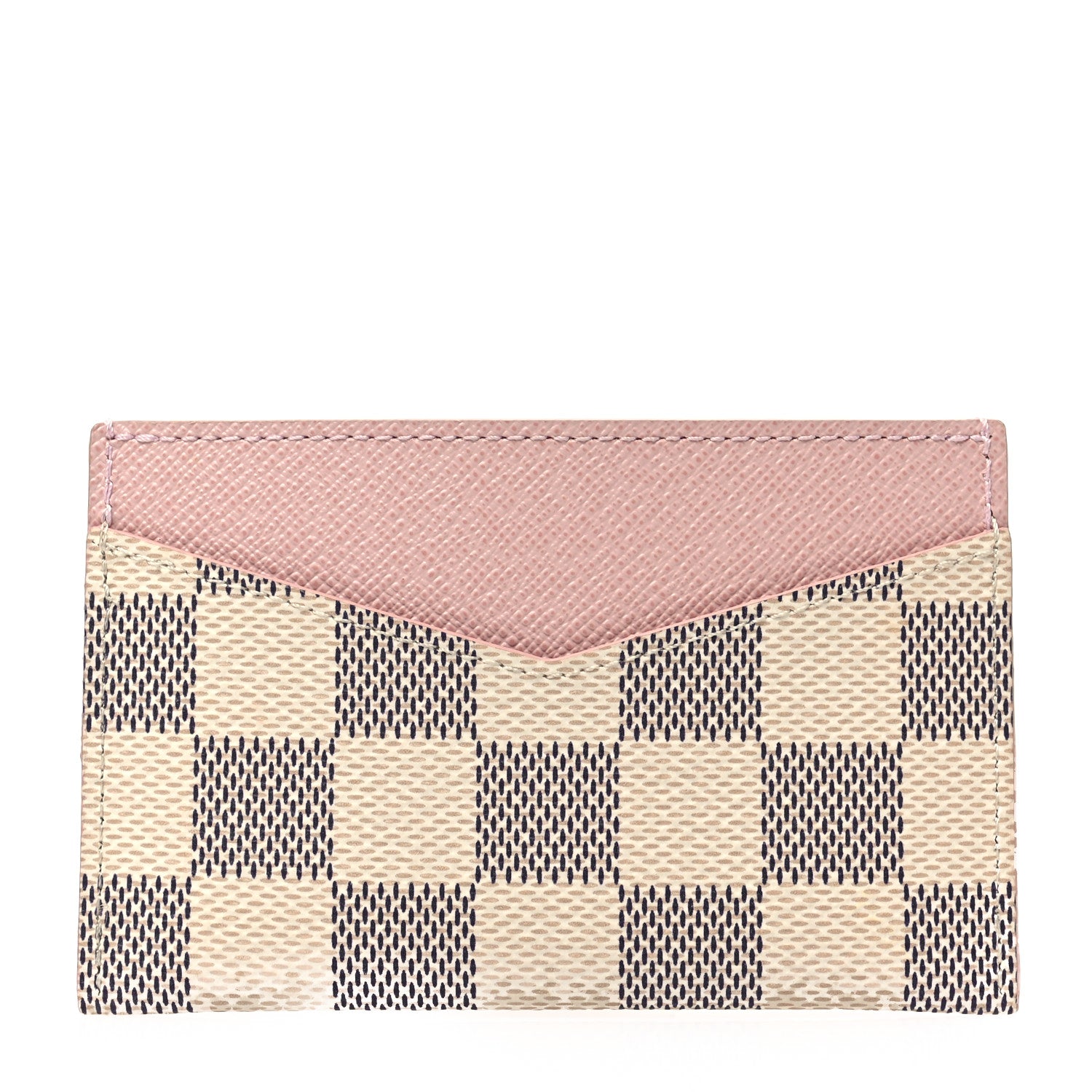 Louis Vuitton Damier Azur Daily Card Holder Rose Ballerine 1 of 7