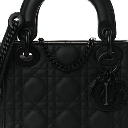 Christian Dior Ultra Matte Calfskin Cannage Mini Lady Dior Black 8 of 14