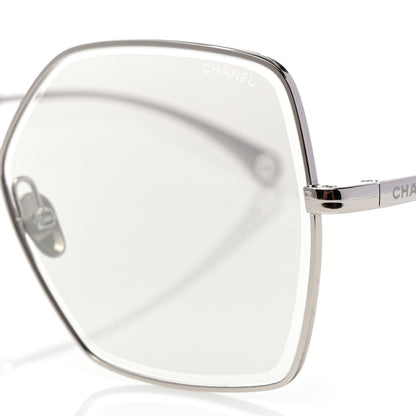 Chanel Butterfly Removable Pearl Chain Sunglasses 4262 Silver 7 of 8