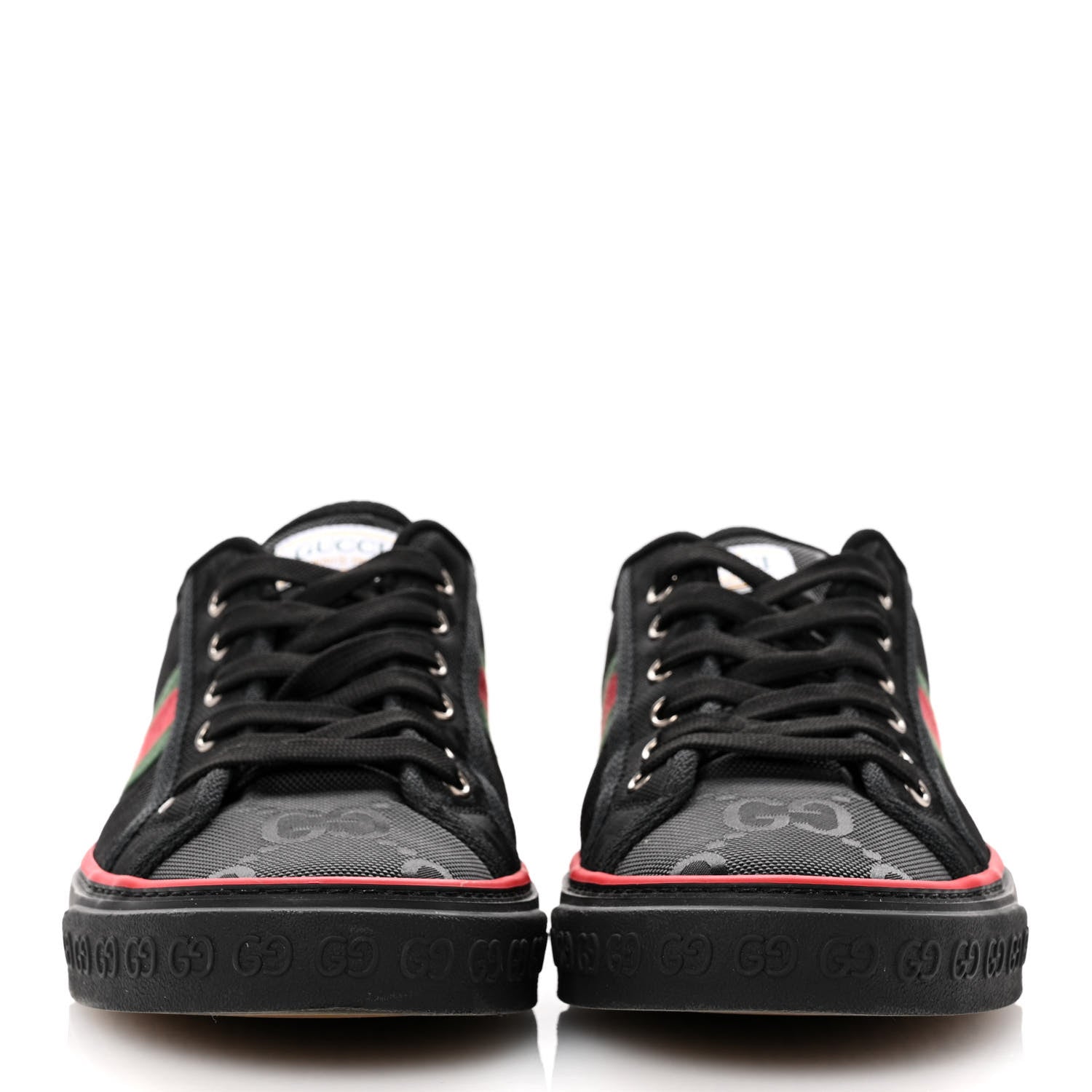 Gucci Econyl Nylon Web Monogram Off The Grid Mens 1977 Tennis Sneakers 8 Black 3 of 8