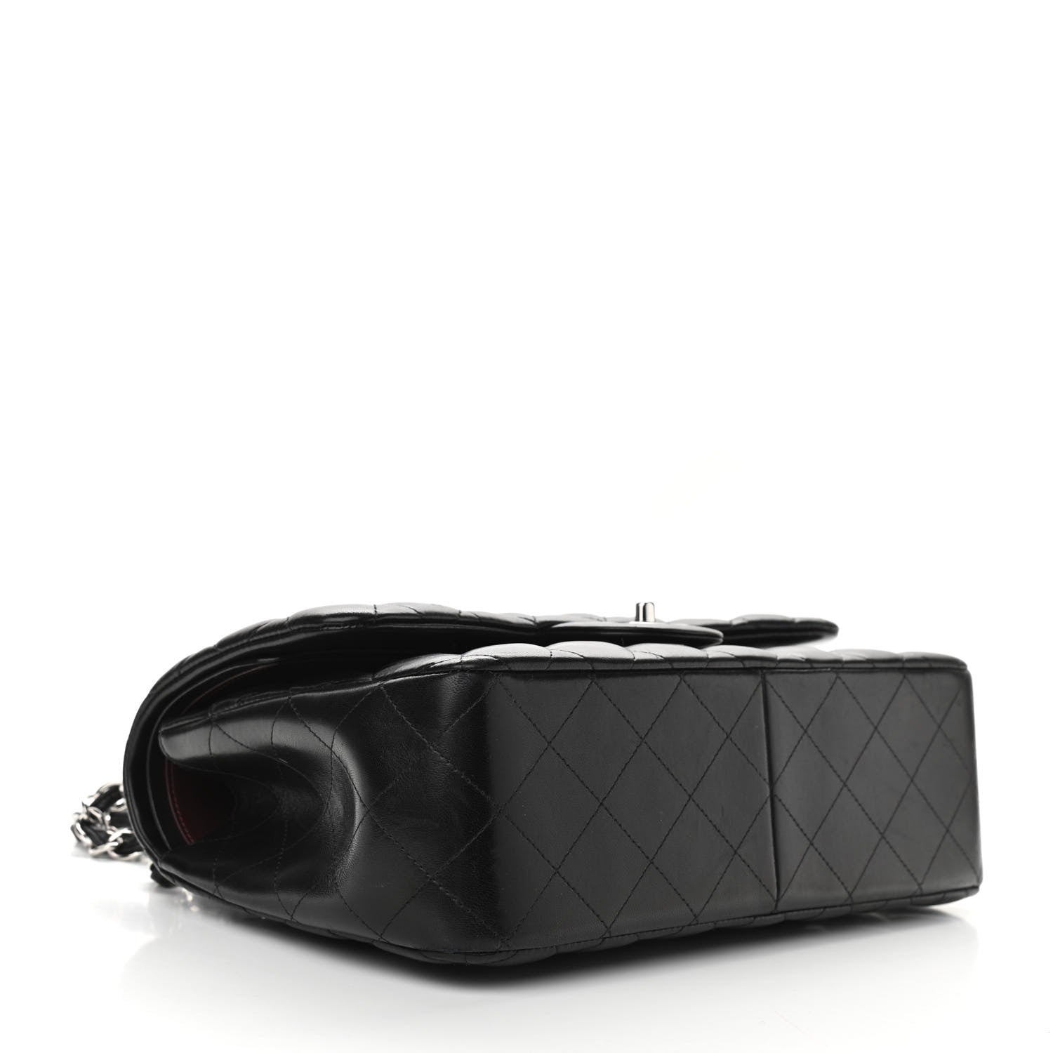 Chanel Lambskin Quilted Jumbo Double Flap Black 4 of 10