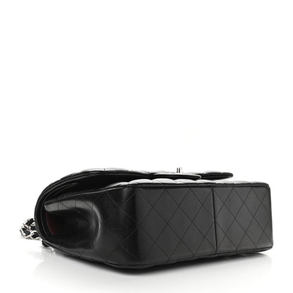 Chanel Lambskin Quilted Jumbo Double Flap Black 4 of 10