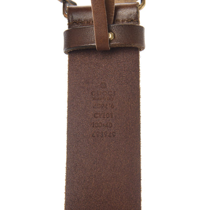 Gucci Faded Calfskin Double G 40mm Belt 100 40 Cuir 3 of 5