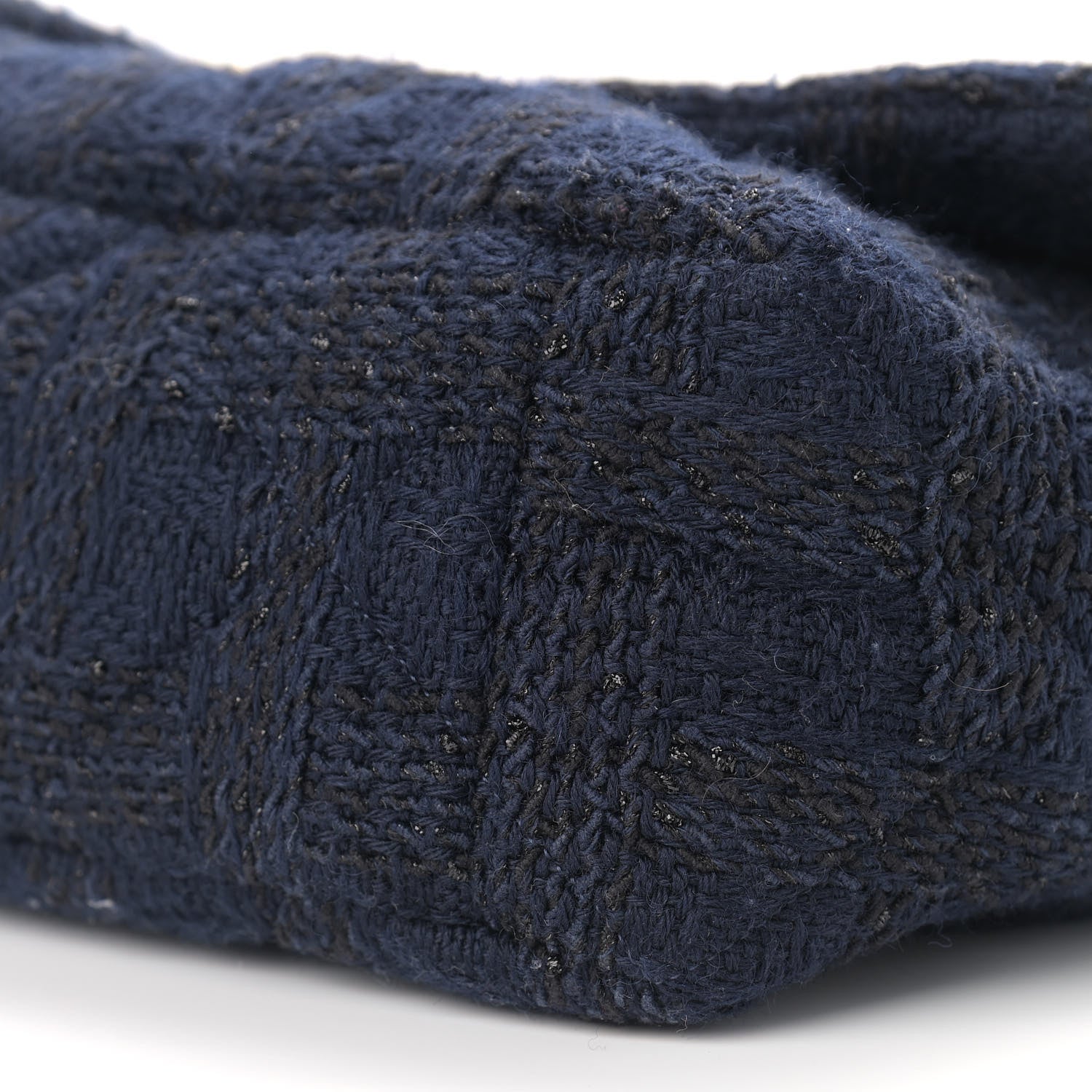Chanel Tweed Quilted Maxi Chanel 19 Flap Navy 9 of 12