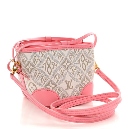 Louis Vuitton Jacquard Since 1854 Noe Purse Ecru Beige Pink 3 of 10