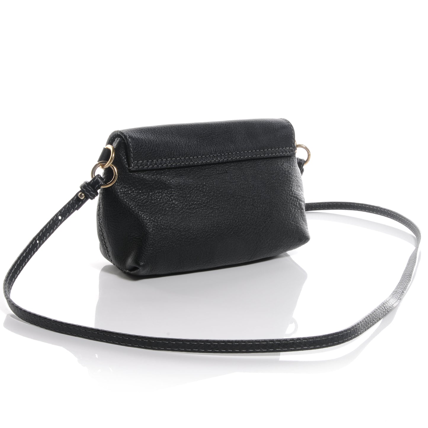 Calfskin Small Marcie Crossbody Bag Black