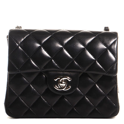 Chanel Lambskin Quilted Mini Square Flap Black 1 of 8