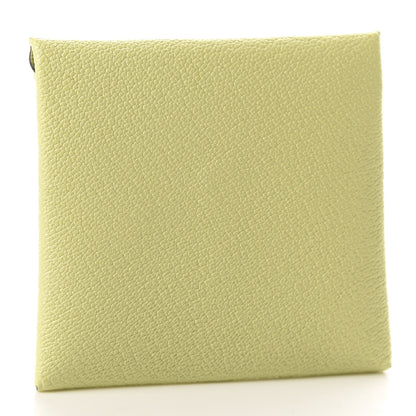 Hermes Chevre Mysore Bastia Coin Purse Jaune Bourgeon 3 of 8