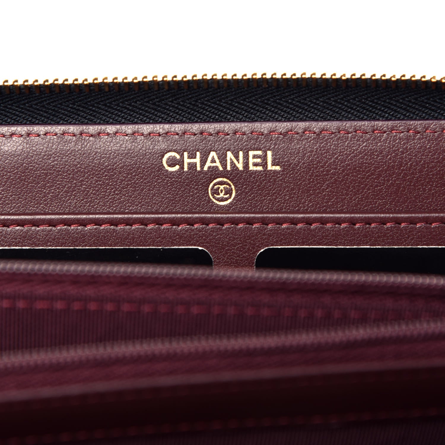 Chanel Caviar Quilted Large Gusset Zip Around Wallet Black 12 of 17