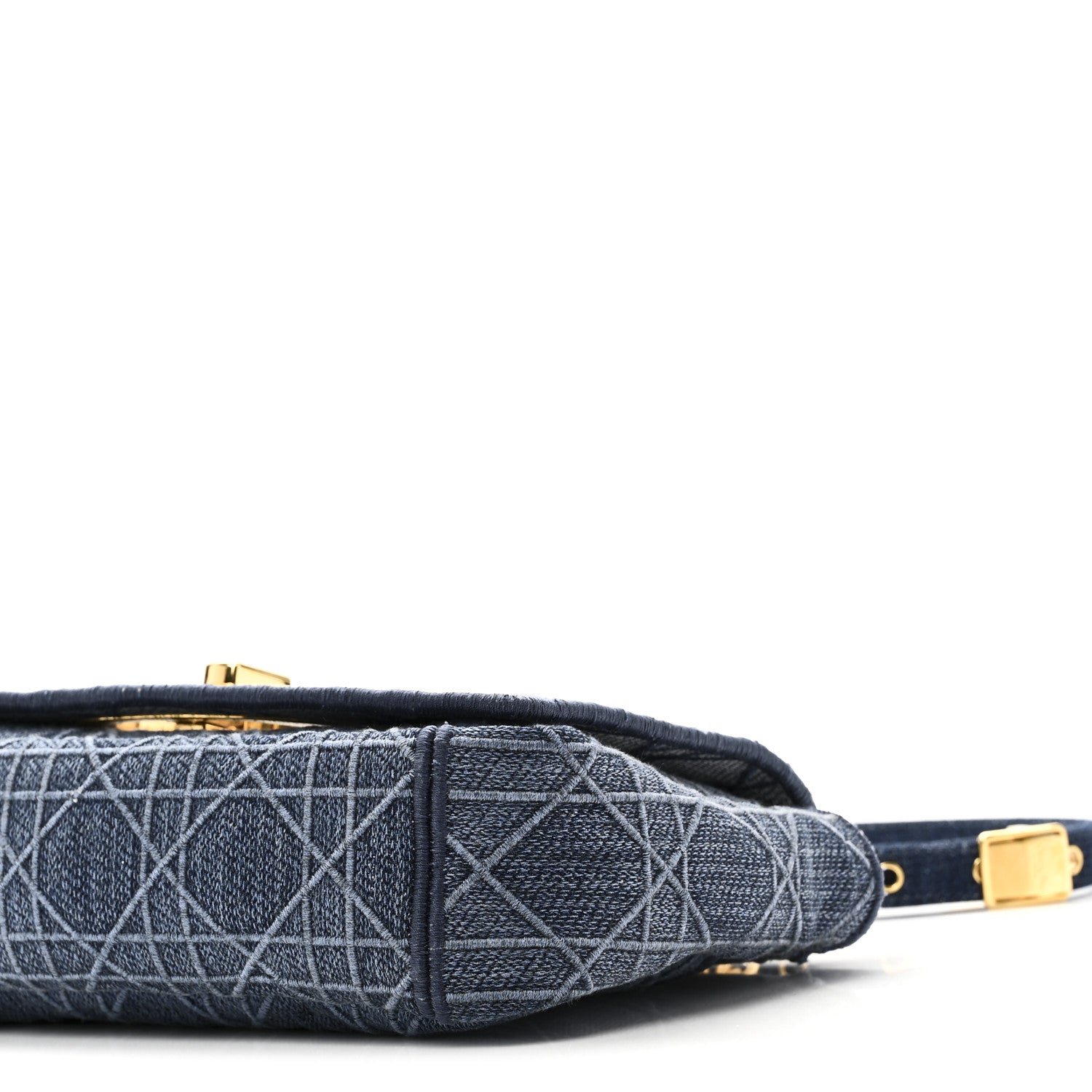 Christian Dior Denim Cannage Small Caro Bag Blue 9 of 9