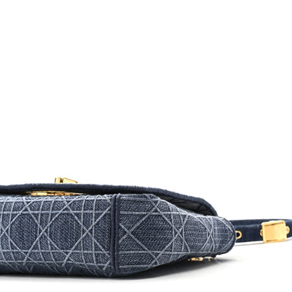 Christian Dior Denim Cannage Small Caro Bag Blue 9 of 9
