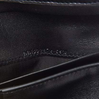 Saint Laurent Lambskin Matelasse Monogram Vicky Tri-Fold Wallet Black 7 of 11
