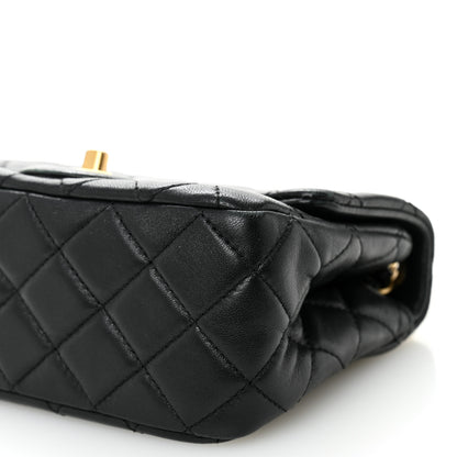 Chanel Lambskin Quilted Mini Pearl Crush Flap Black 10 of 11