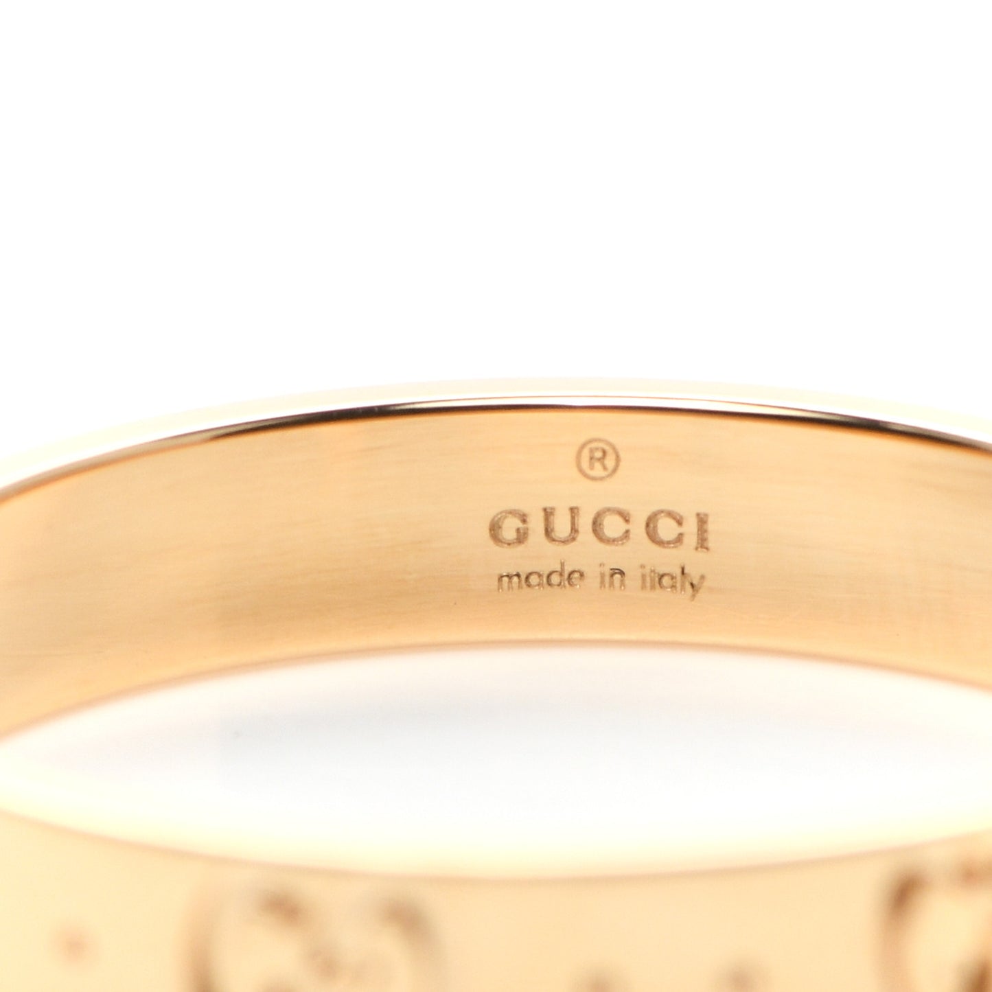 18K Yellow Gold 4mm Icon Thin Band Ring 64 10.75
