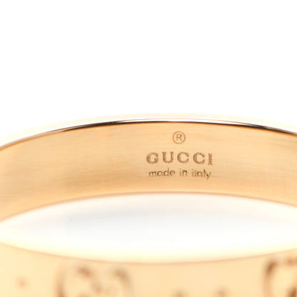 Gucci 18K Yellow Gold 4mm Icon Thin Band Ring 64 10.75 5 of 5