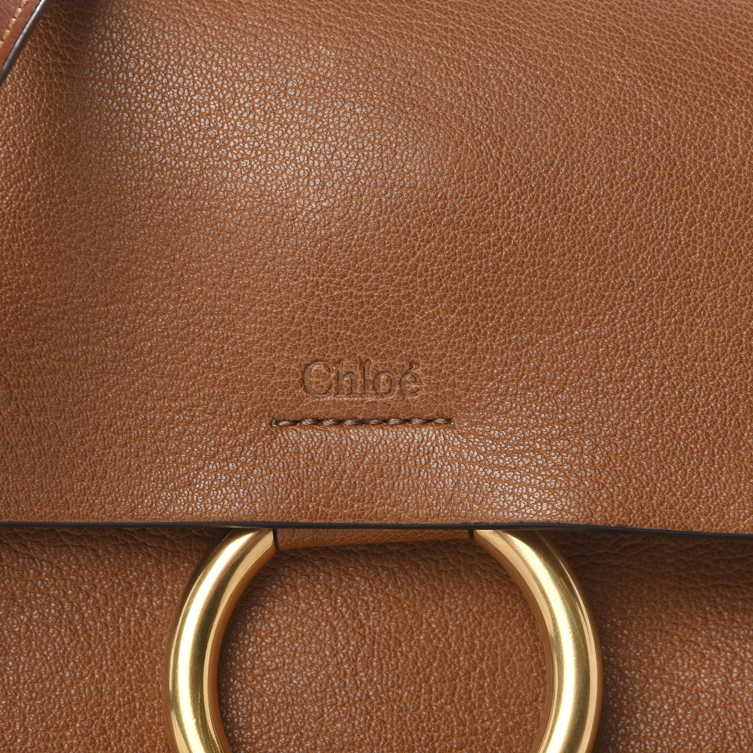 Chloe Goatskin Small Faye Shoulder Bag Tan 6 of 8