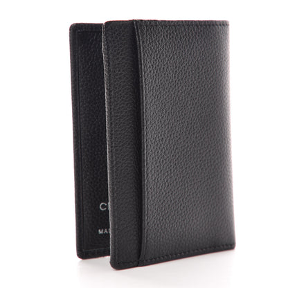 Chanel Grained Calfskin CC Card Holder Wallet Black 3 of 8