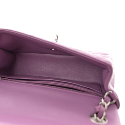 Chanel Lambskin Quilted Mini Rectangular Flap Purple 5 of 13