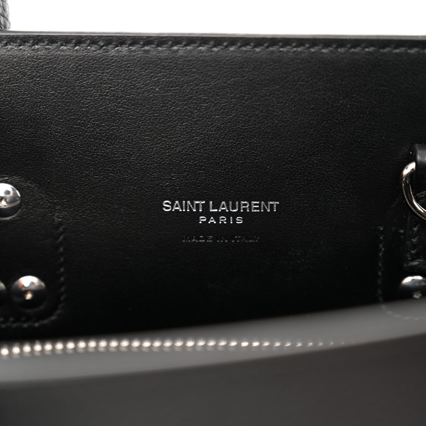Grained Calfskin Baby Sac De Jour Black