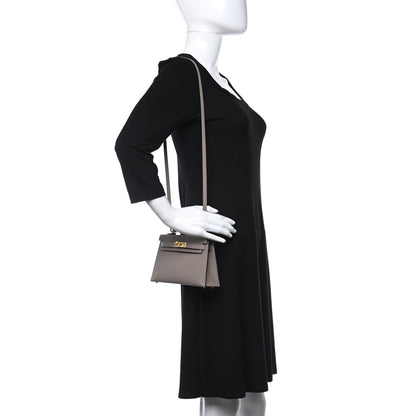 Hermes Epsom Mini Kelly Sellier 20 Gris Asphalt 2 of 8