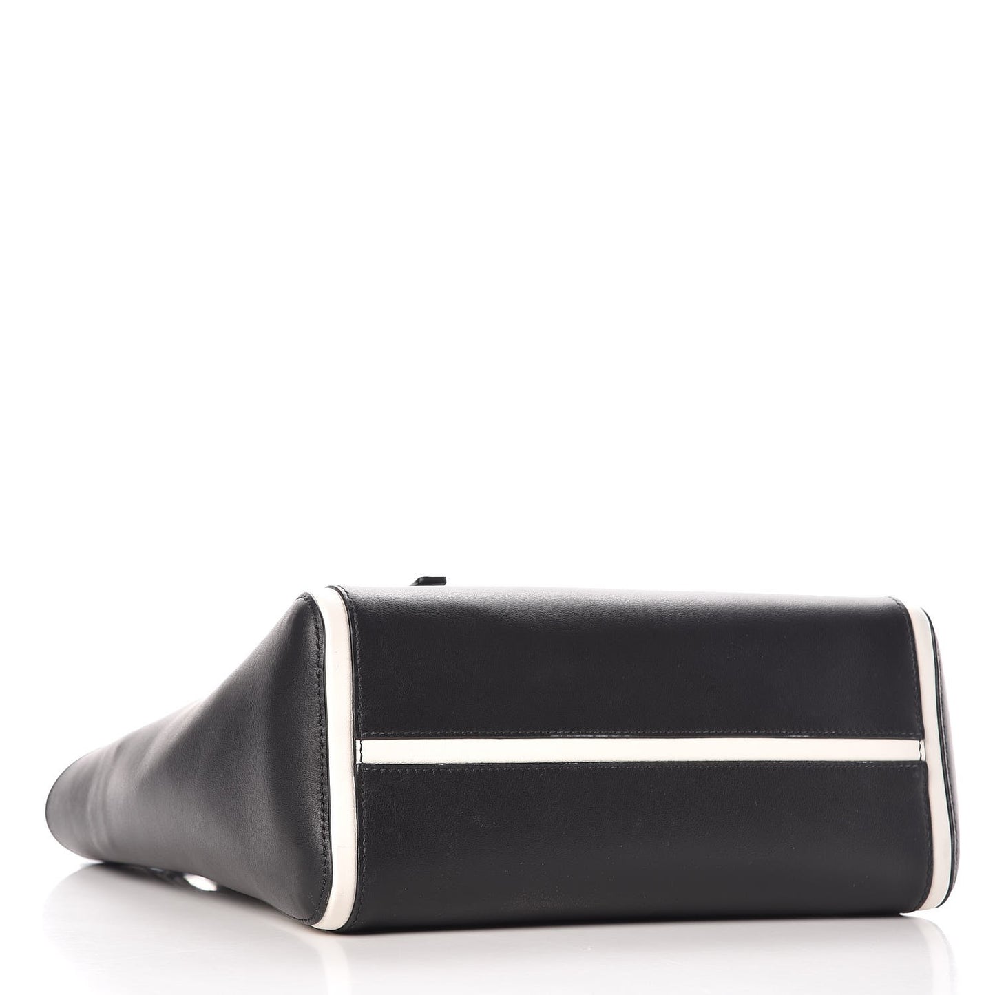 Grace Lux Light Small Ouverture Shoulder Bag Black White