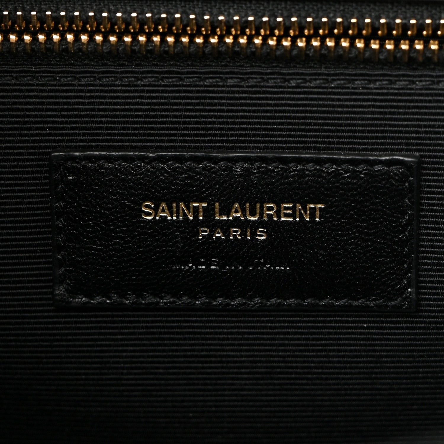 Saint Laurent Grain De Poudre Matelasse Chevron Large Monogram Satchel Black 6 of 10