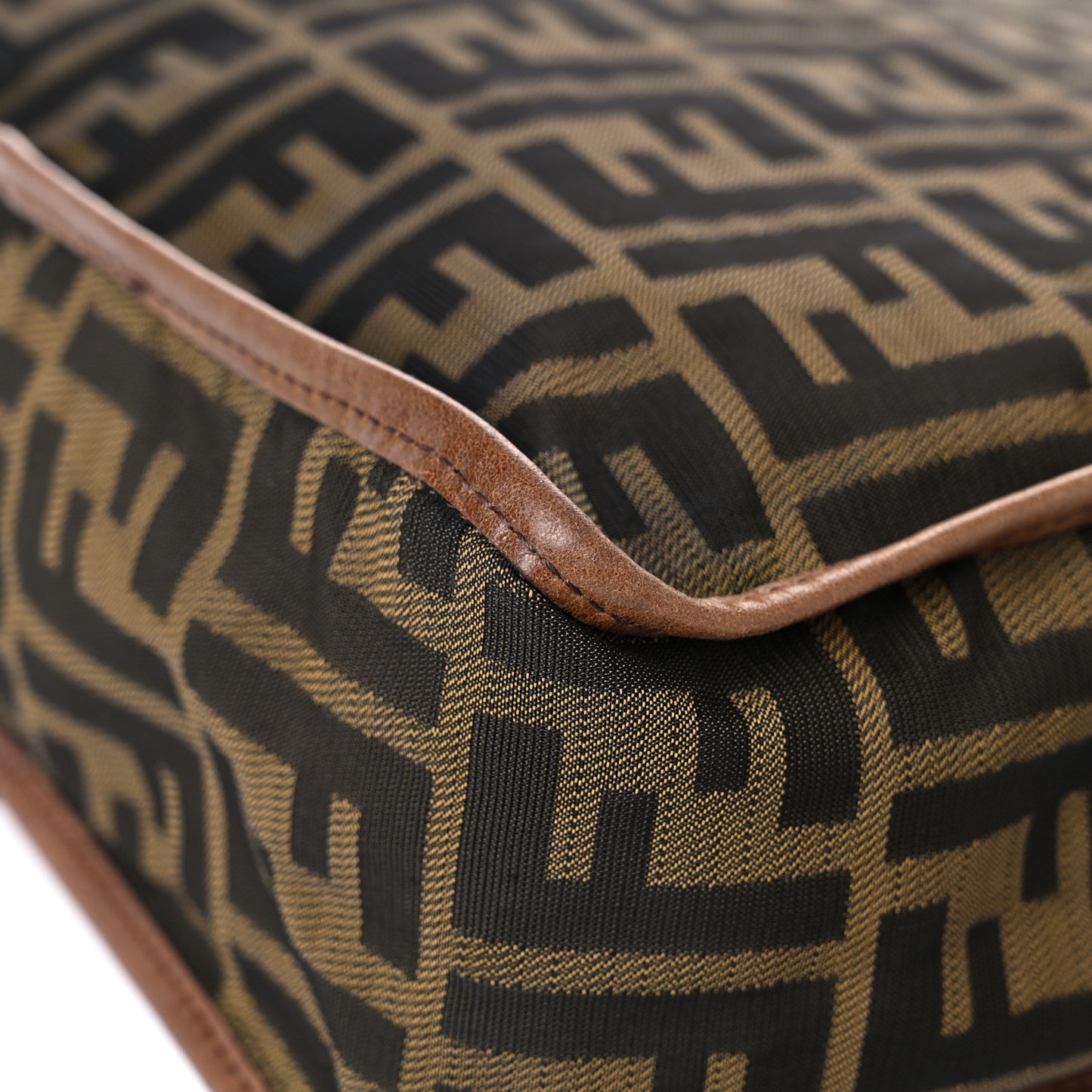 Zucca Vitello Patchwork Messenger Bag Tobacco Sabbia