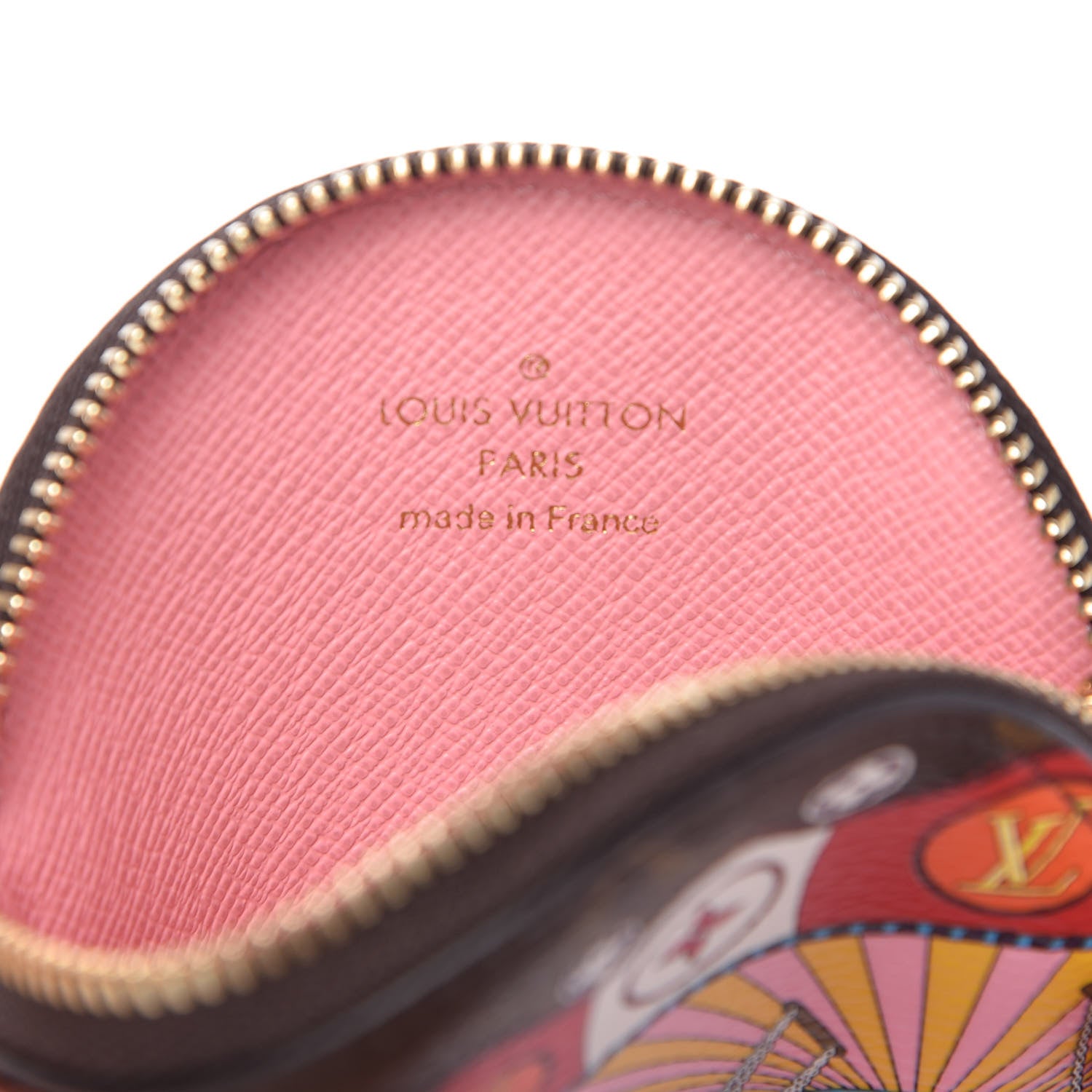 Louis Vuitton Monogram 2020 Christmas Animation Swing Ride Round Coin Purse Pink Poppy 6 of 8