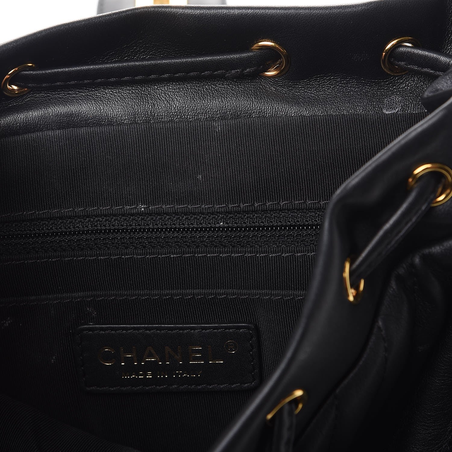 Chanel Calfskin Chevron Quilted Small Urban Spirit Backpack Black 11 of 14