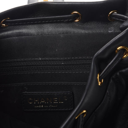 Chanel Calfskin Chevron Quilted Small Urban Spirit Backpack Black 11 of 14