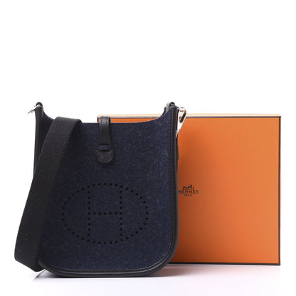 Hermes Feutre Swift Evelyne TPM Bleu Nuit Black 9 of 9