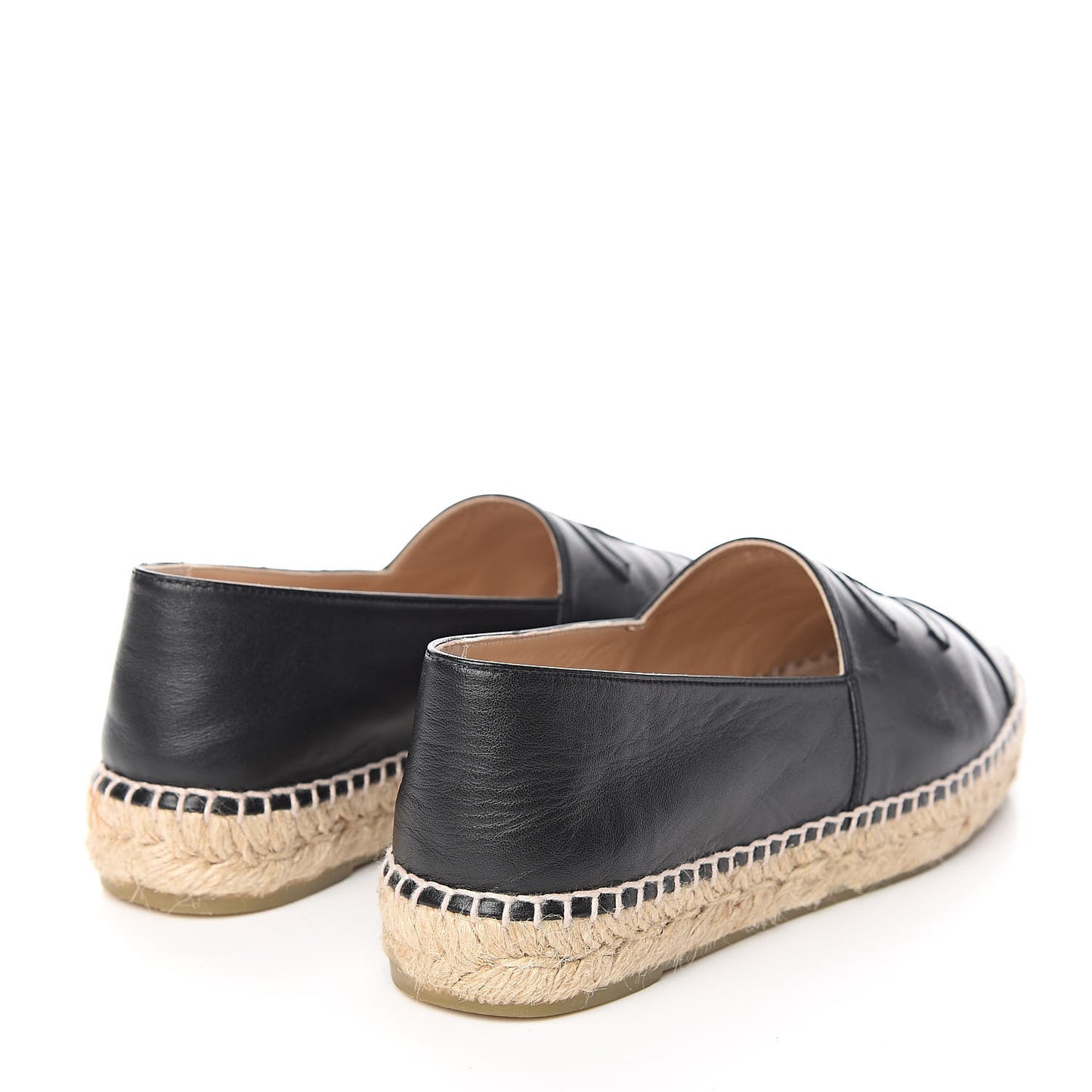 Lambskin CC Espadrilles 39 Black