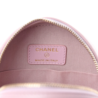 Chanel Calfskin Quilted Pearl Round Clutch With Chain Light Pink 8 of 11