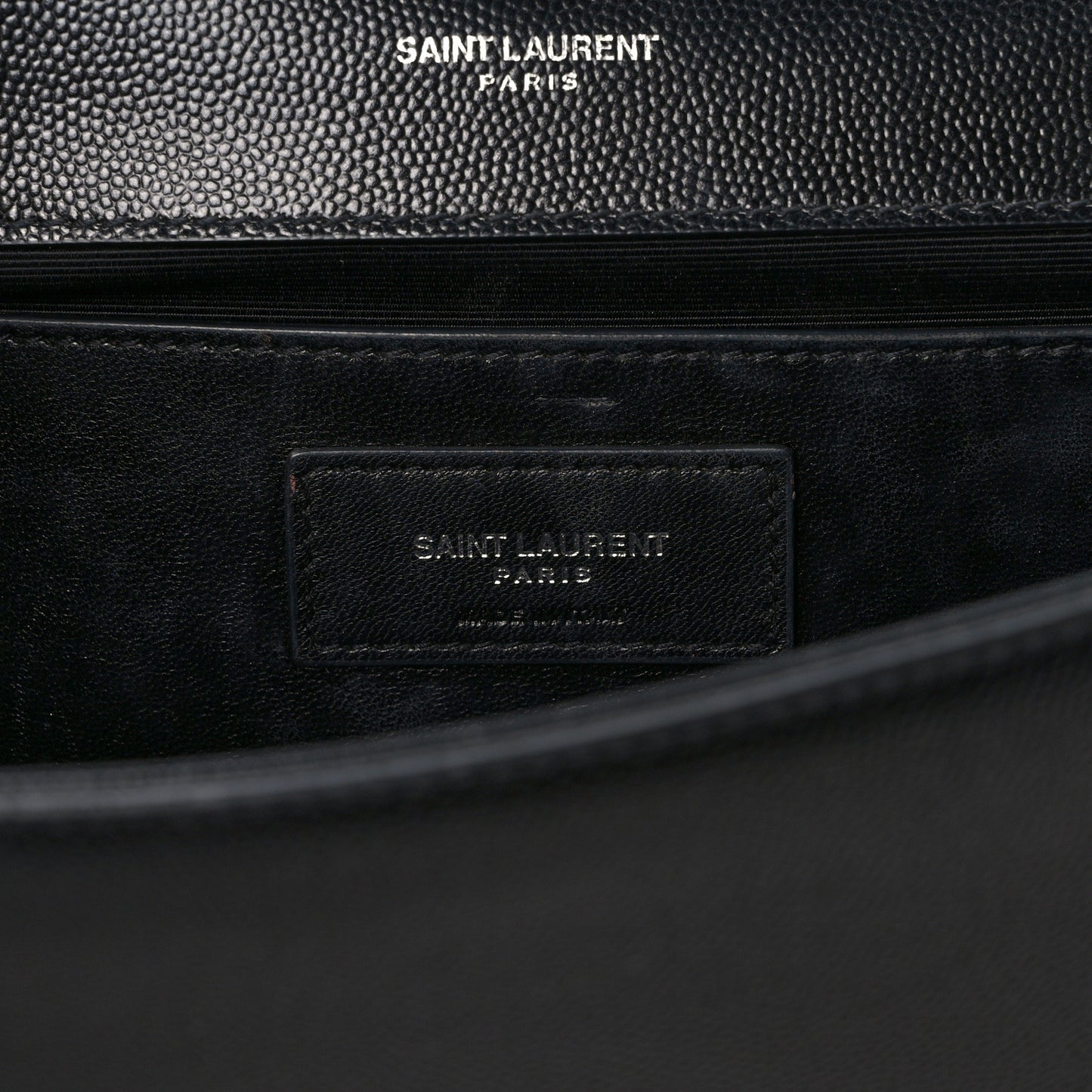 Grain De Poudre Monogram Cassandre Clutch Black