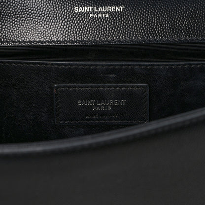 Saint Laurent Grain De Poudre Monogram Cassandre Clutch Black 6 of 9