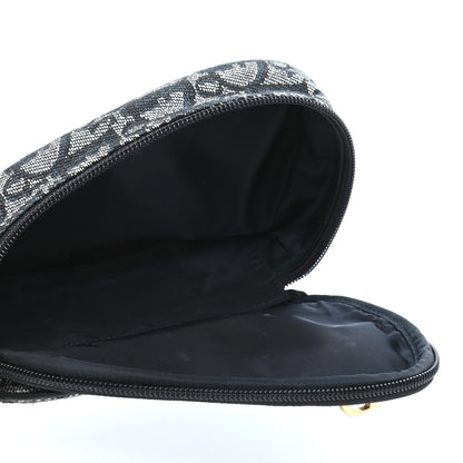 Christian Dior Monogram Mini Saddle Zip Pouch Navy Blue 6 of 8