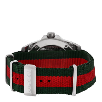 Gucci Stainless Steel Nylon 45mm Dive Quartz Watch 3 of 4