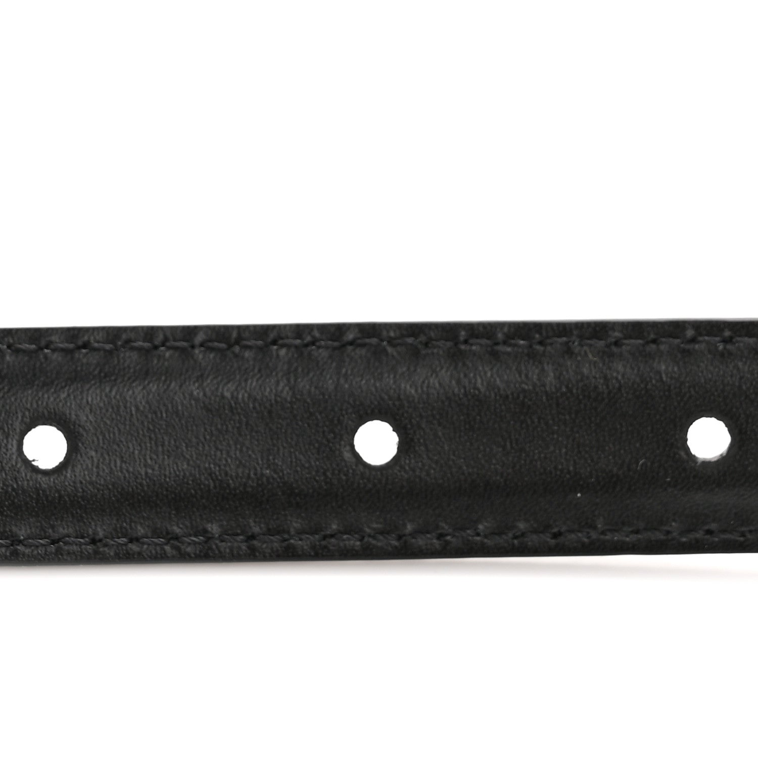 Celine Box Calfskin Small 18mm Triomphe Belt 75 Black 4 of 7