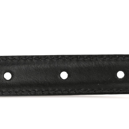 Celine Box Calfskin Small 18mm Triomphe Belt 75 Black 4 of 7