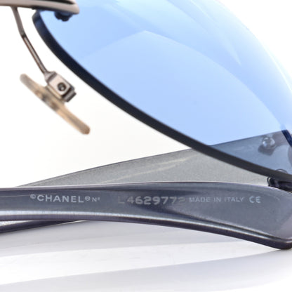 Chanel Frameless CC Logo Sunglasses 4037 Blue 5 of 8