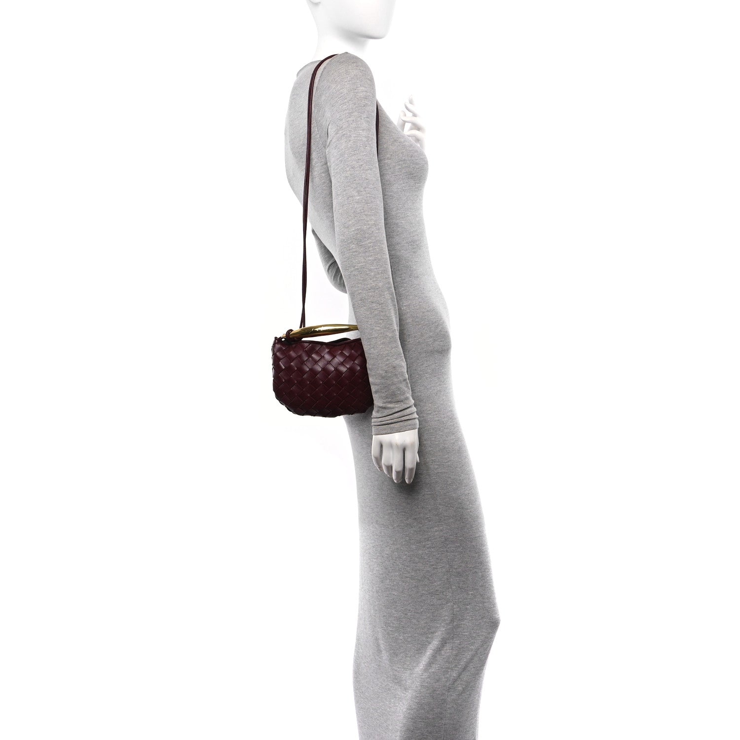 Bottega Veneta Nappa Intrecciato Mini Sardine Bag Barolo 2 of 9