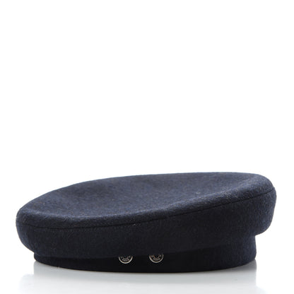 Hermes Wool Beret 57 Blue 4 of 10