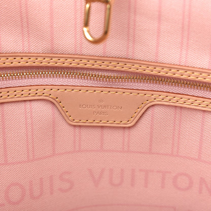 Louis Vuitton Damier Azur Neo Neverfull MM Rose Ballerine 8 of 11