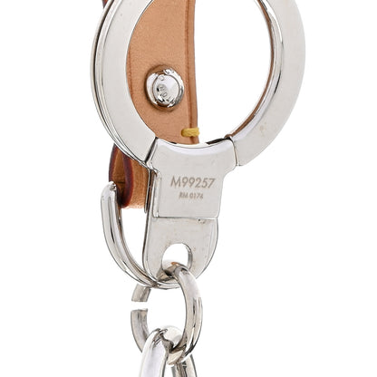 Louis Vuitton Metal Luggage Tag Key Holder Silver 4 of 4