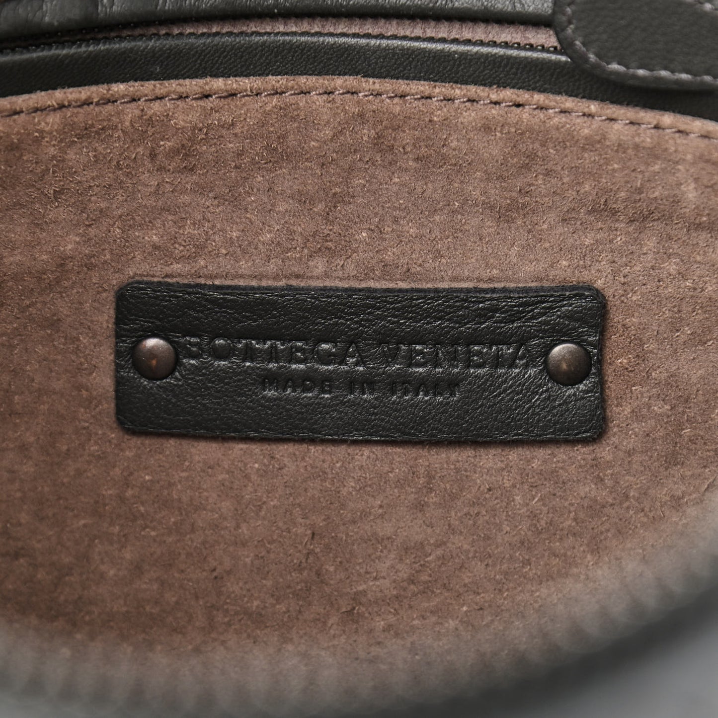 Nappa Intrecciato Pillow Crossbody Messenger Light Grey
